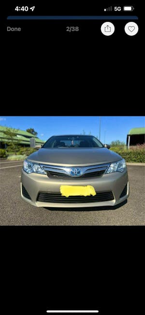 Picture of Ali’s 2012 Toyota Camry Hybrid H